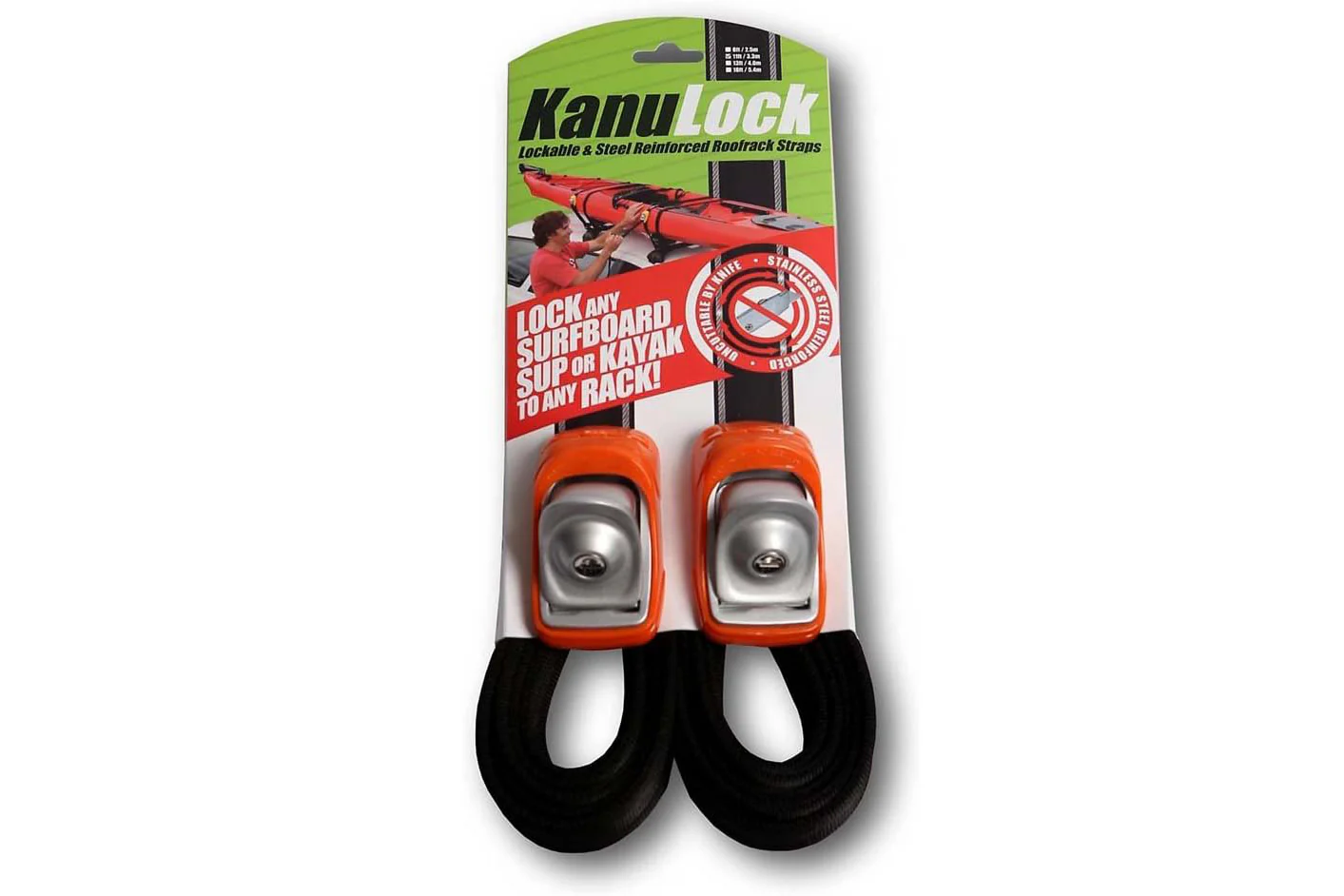 Kanulock Lockable Tie Down Straps - Pair - Image 4