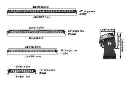 Slim Series Van LED Light Bar (V1) | 10 to 40 inch - Image 3